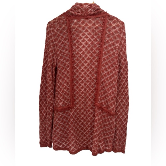 Anthropologie Knitted & Knotted Cotton Cashmere Blend Cardigan Sweater - Medium - Picture 2 of 9